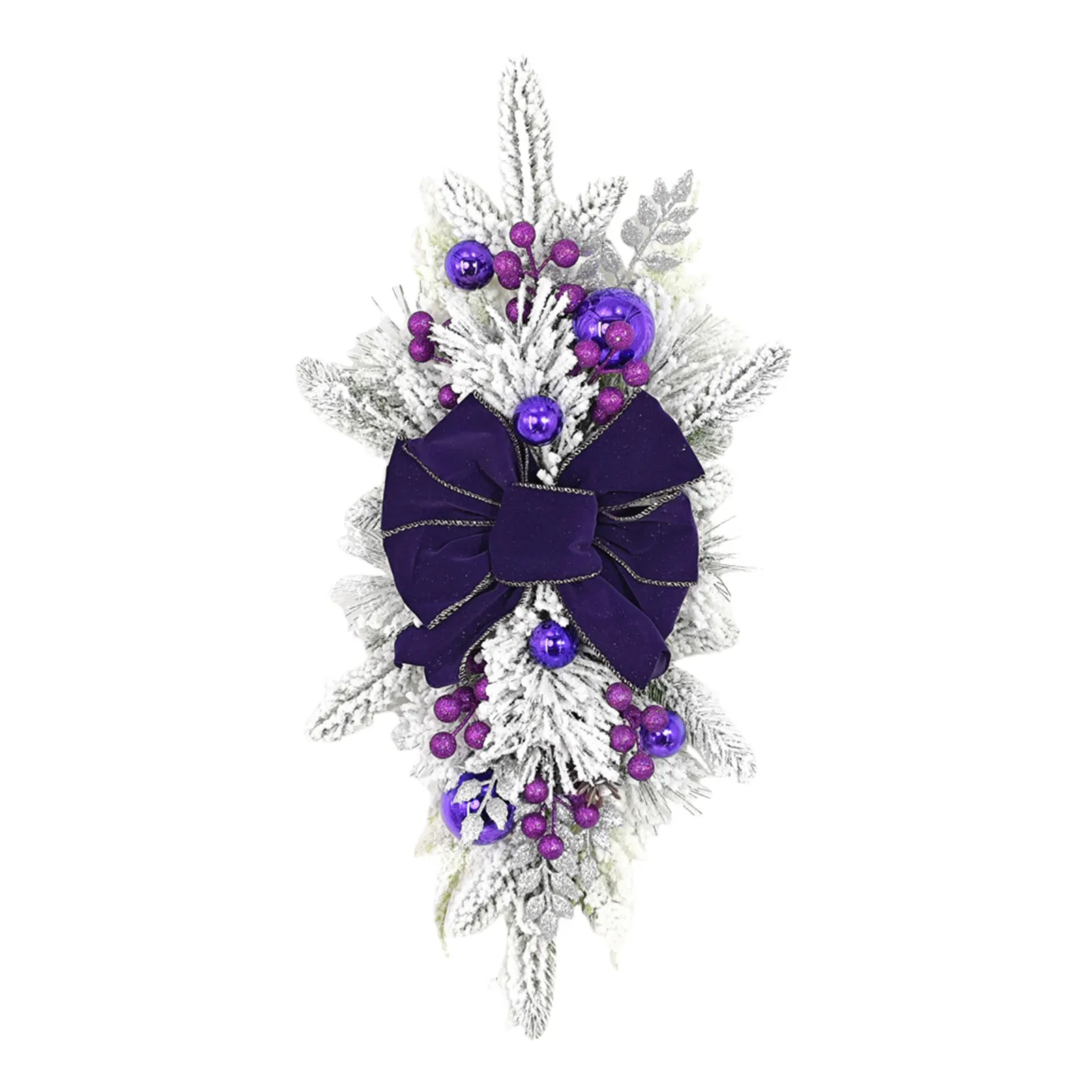 

Рождественский венок Привлекательный декор входной двери для праздничного сезона Рождественская гирлянда украшение как показано на 60*30 см