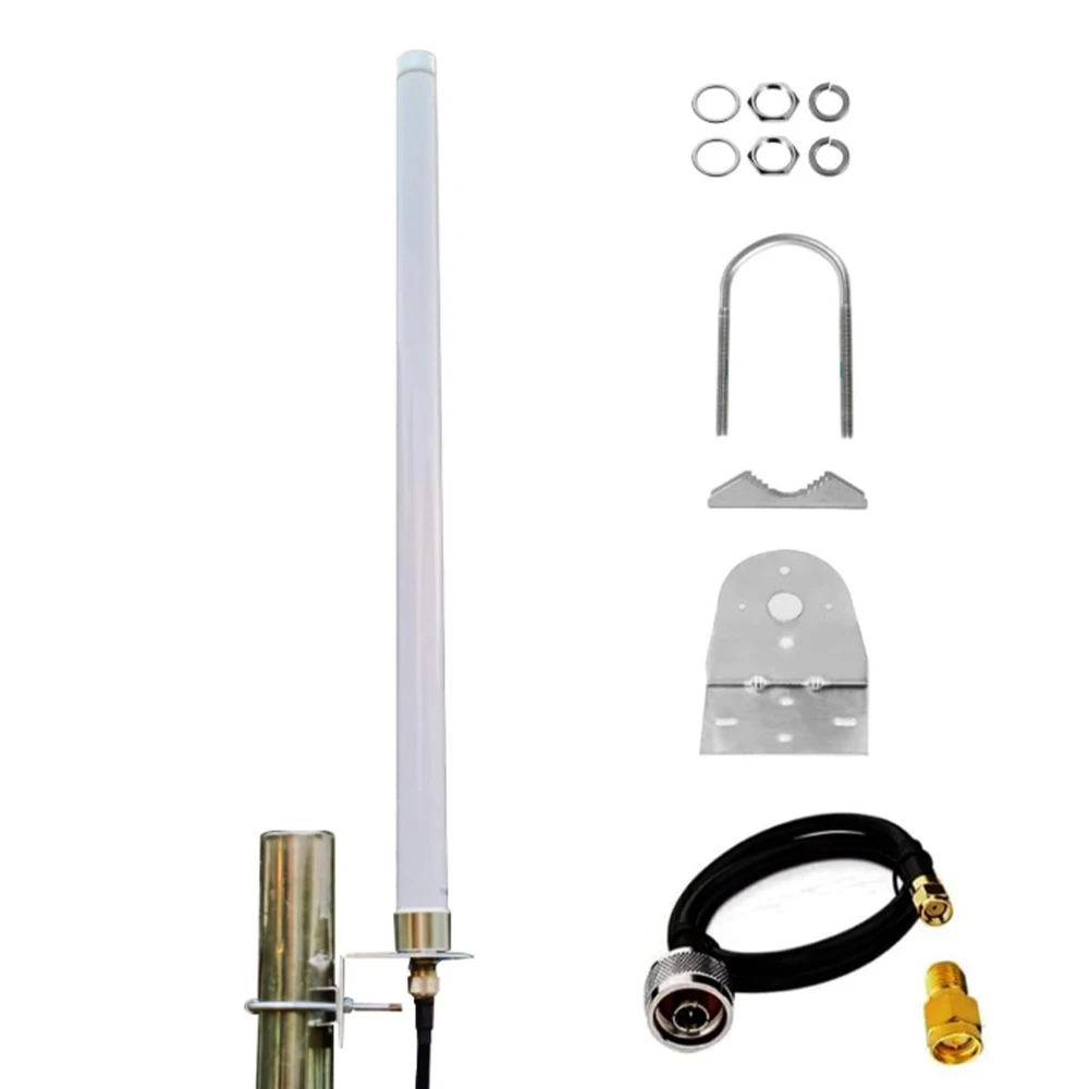 

2.4G 5.8G Dual Band Omni-Directional High Gain Outdoor WiFi Antenna 2.4/5.8 GHz IEEE 802.11a/b/g and 802.11ac Applications,12dBi