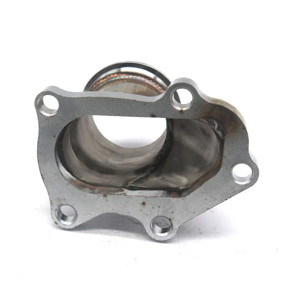 V Band Conversion Adaptor TD04 Flange 5 Bolt Turbo Exhaust Adaptor 2.5 Inch Outlet Stainless Steel for Saab 9-2X Aero
