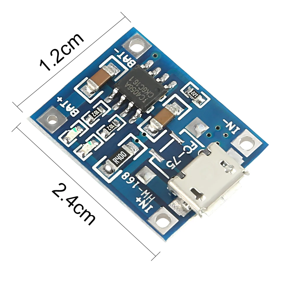 Módulo de carga de batería de litio, Micro USB, 5V, 1A, 18650, TP4056, placa de carga con protección, funciones duales, 1A, Li-ion