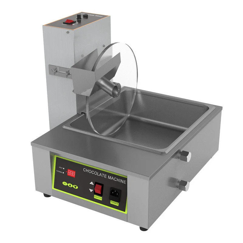 Automatic Chocolate Tempering Enrobing Coating Machine Pot Warmer Chocolate Melter Melting Machine
