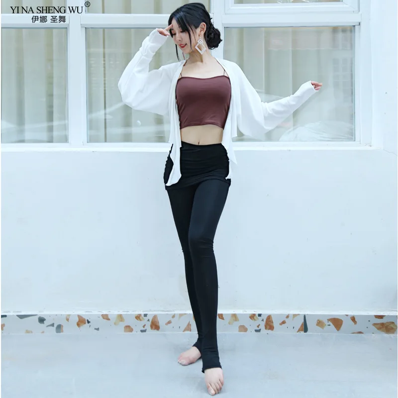 Belly Dance Top Or Pants Loose Shirt Long Sleeve Trousers Belly Practice Clothes Oriental Dancewear Performance Clothing Female