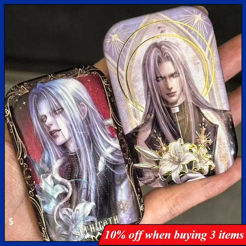 

Игровые аксессуары: Красивая фигурка Сефирота, значок Сефирота, значок Клауда Страйфа, декоративная коллекция, подарок на день рождения, игрушки