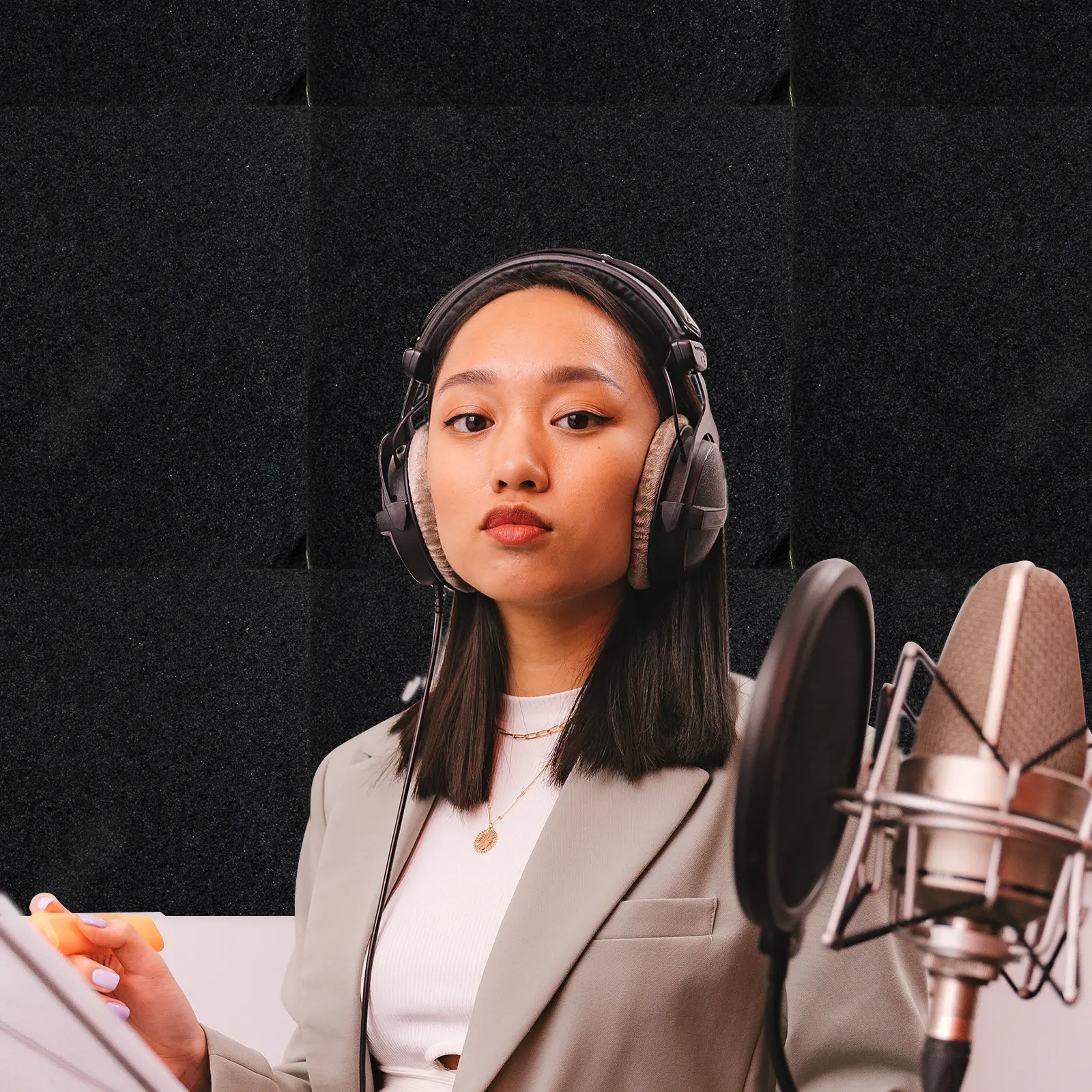 

4 шт. звукоизоляционных панелей: высокоплотные акустические блоки для стен, звукопоглощение, шумоподавление, простая установка, для студий