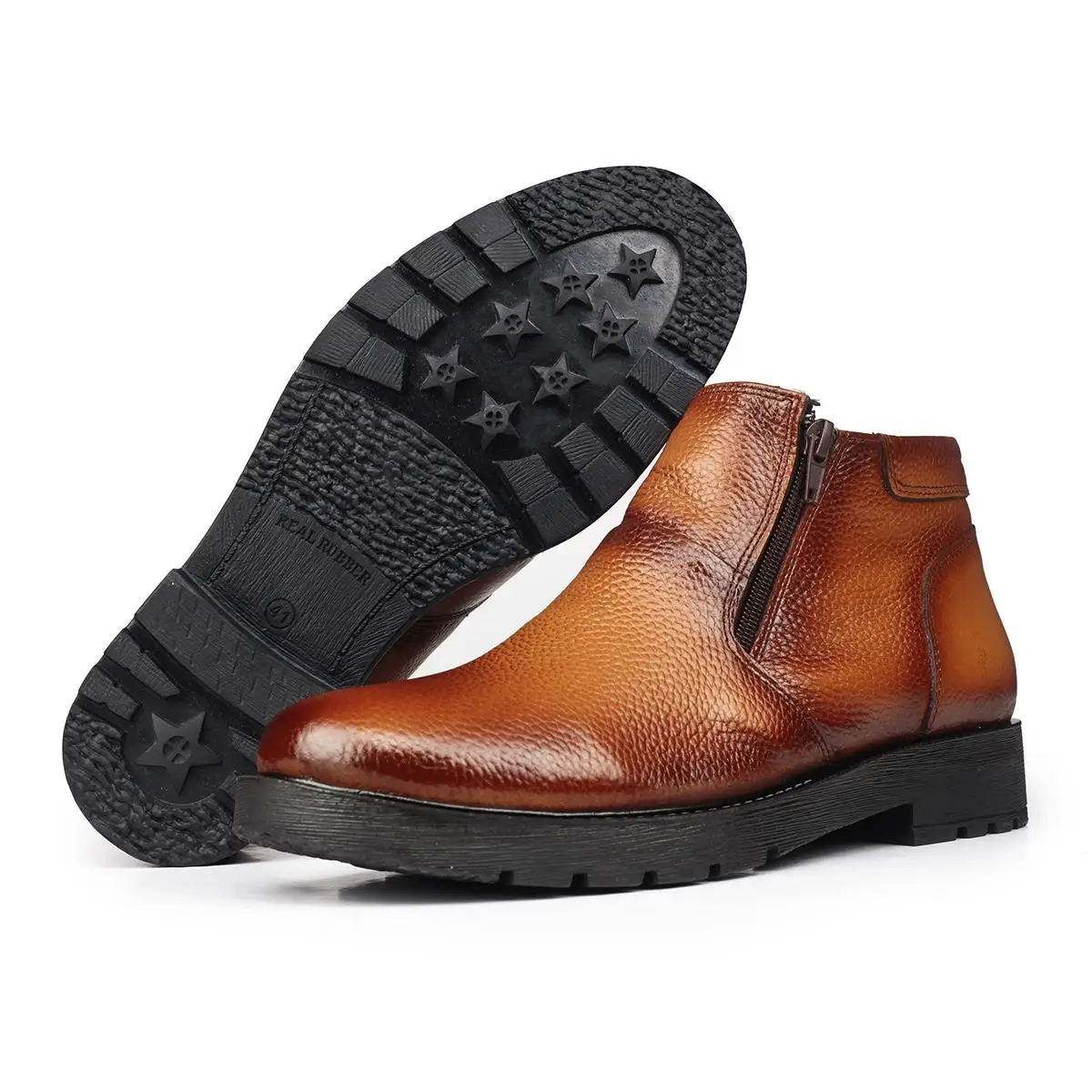 Ducavelli Chelsea Sepatu Bot Log Ritsleting Sol Antiselip Kulit Asli, Sepatu Bot Ritsleting Sepatu Chelsea, Kulit Asli