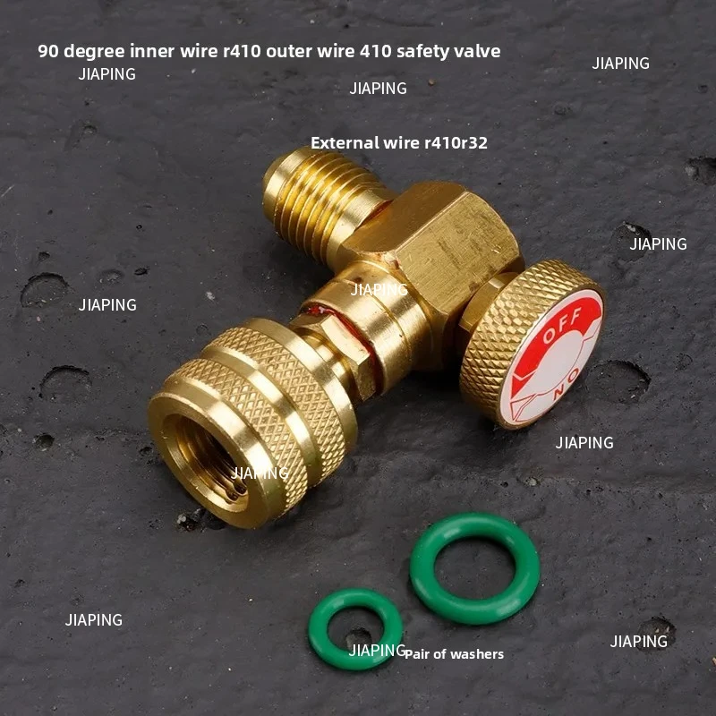 مناسبة لفيليكيدو ثلاجة con valvula de fluoruro R32R410Herramienta de fluoruro adaptador