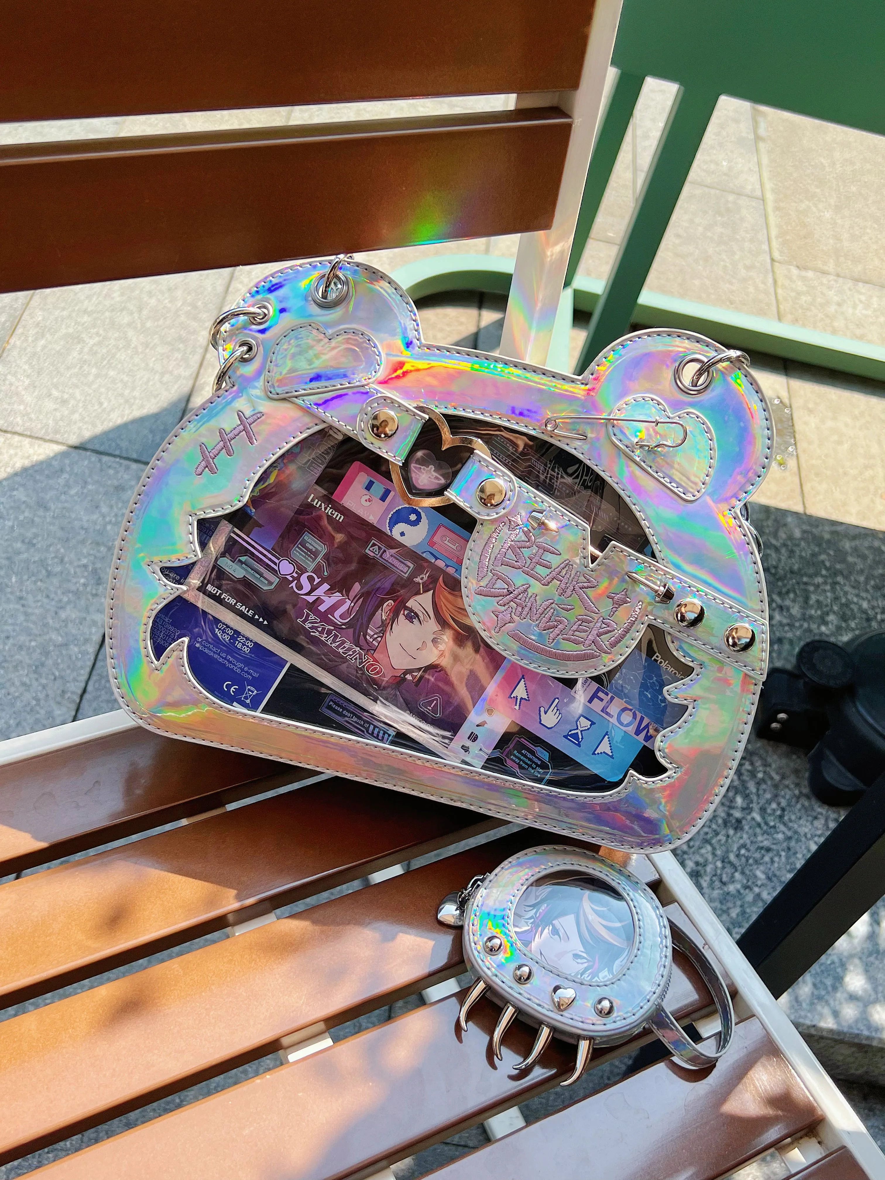 3 Way Ita Bag Autumn 2026 Transparent Crossbody Bag New Chic Kawaii Bear Ear PU Shoulder Bag Popular Backpacks Bolsos Сумка
