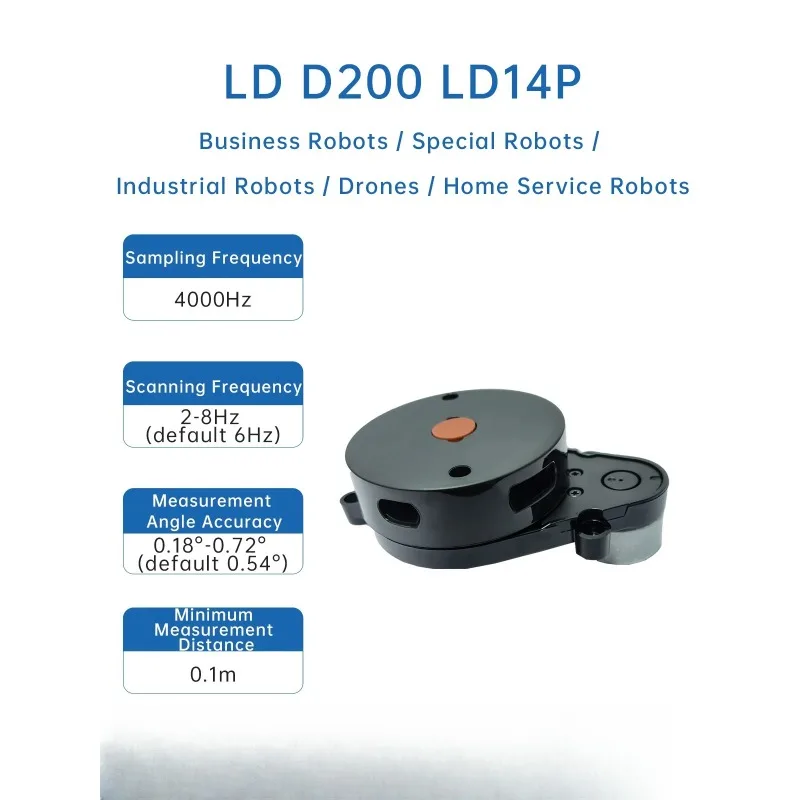 SLAMTEC RPLIDAR C1/ D6 DTOF LiDAR Sensor TOF 12m Ranging 360° Scanning Module for Robot Mapping Navigation Obstacle Avoidance