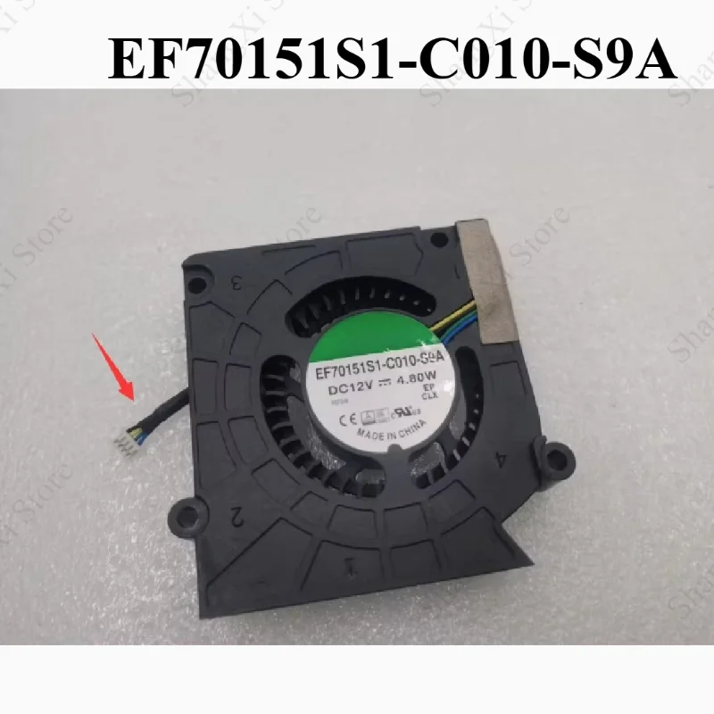 1PC Brand New EF70151S1-C010-S9A Cooling Fan 7015 DC12V 4.80W 7CM 4Pin Fast Delivery