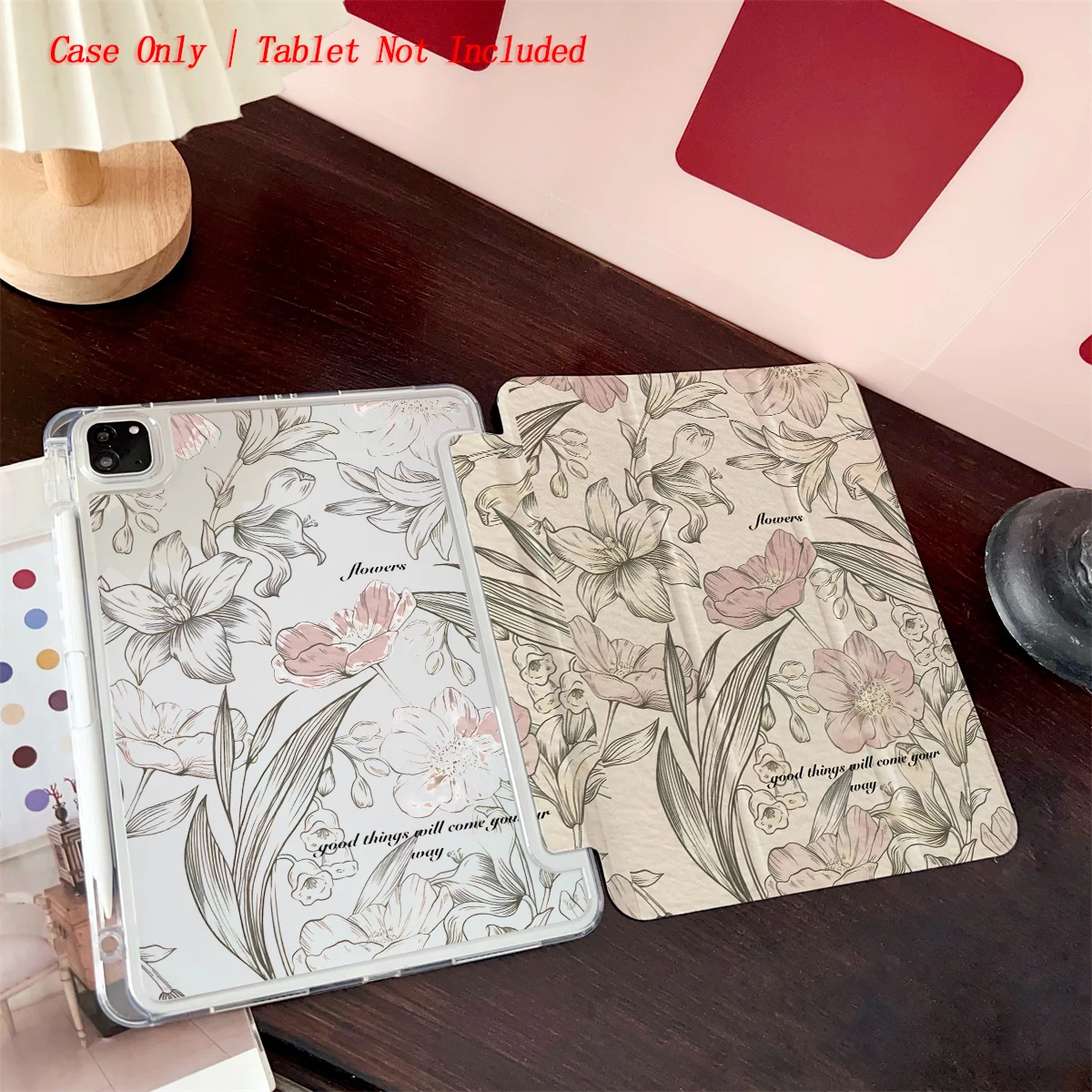 Slim Fit Premium TPU Tablet Cover, Shockproof Durable Lightweight Protective Case for iPad Samsung Huawei Honor Redmi Xiaomi