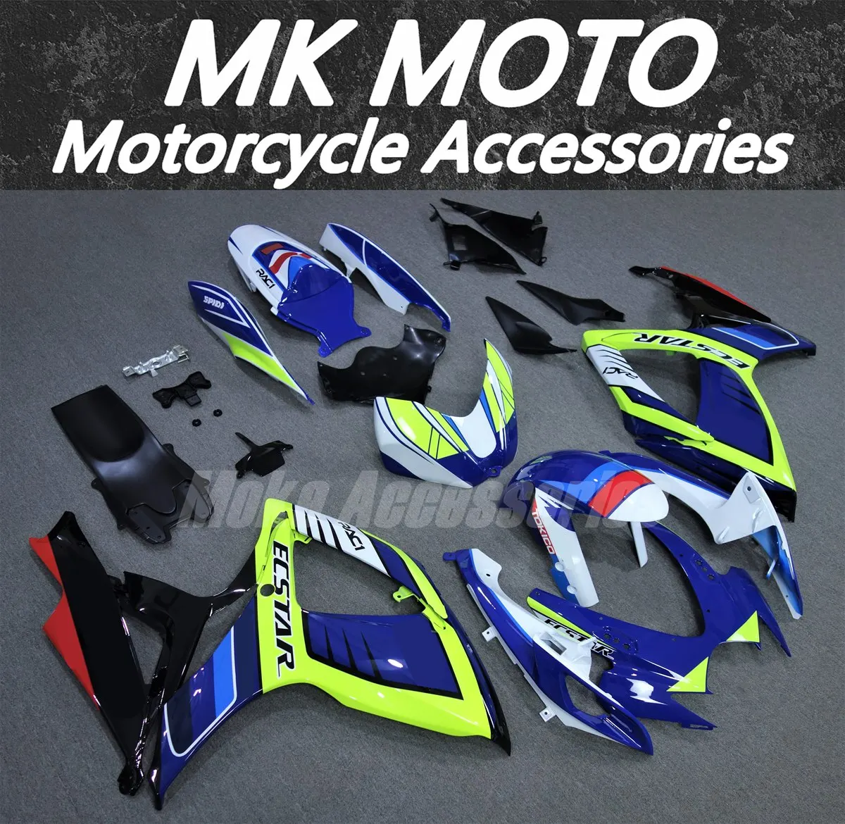 Motorcycle Fairings Kit Fit For gsxr600/750 2006-2007 Bodywork Set 06-07 High Quality ABS Injection New Blue Black Red Neon