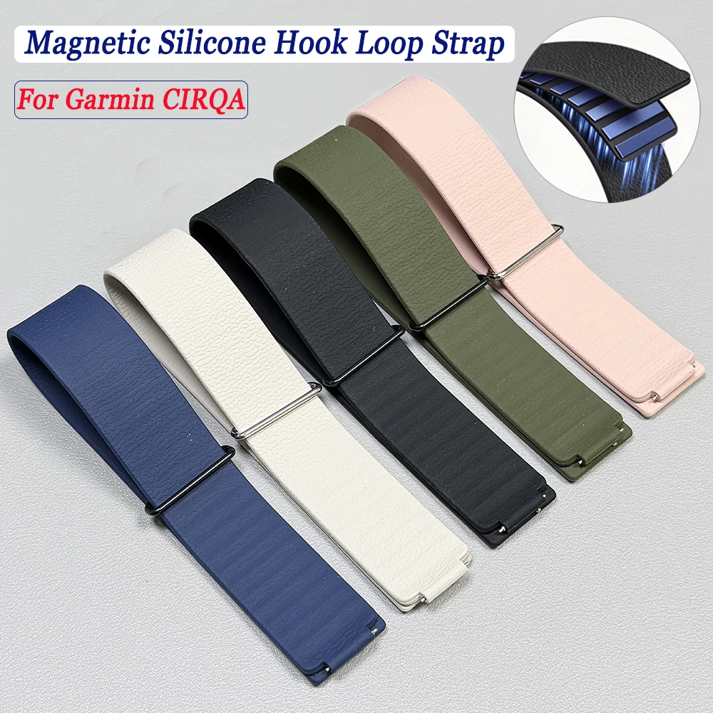 Magnetic Loop Band for Garmin CIRQA Smart Band Fitness Tracker Sport Silicone Strap for Garmin Cirqa Replacement Bracelet Correa