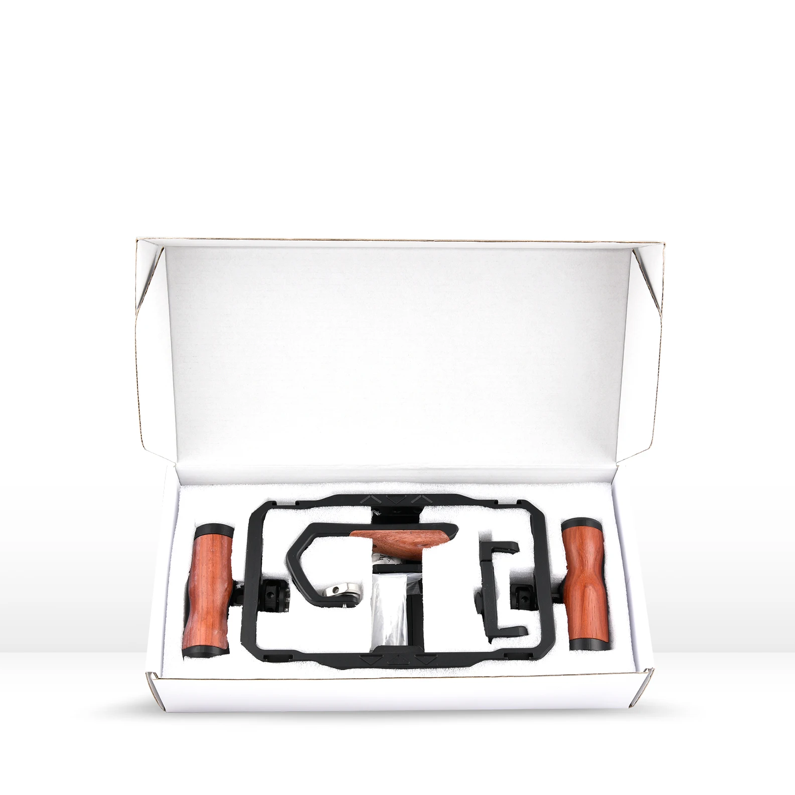 جهاز فيديو عالمي للهاتف آيفون 16 15 14 13 12 Pro Max قفص هاتف محمول من الألومنيوم مع مقبض مثبت فيديو للهواتف الذكية