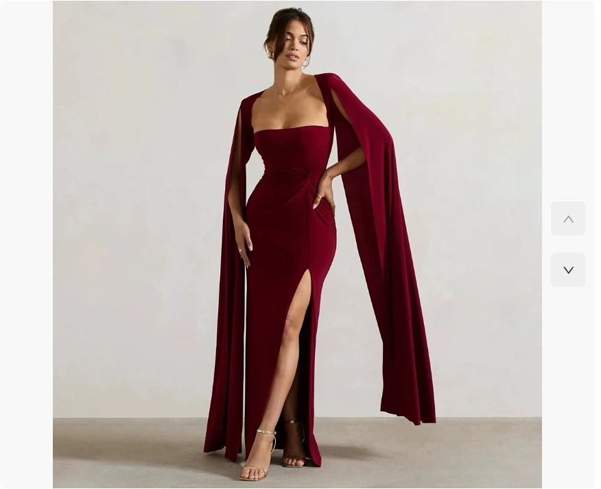 

Solid Batwing Sleeve O Neck Split Evening Party Outfits Sheath Fashion Women Dresses Hip Wrap Sexy Club Female Trendy