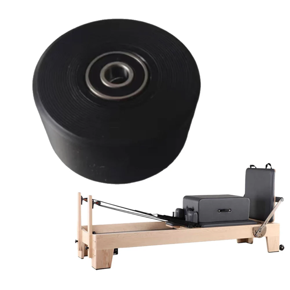 For Pilates Reformer Wheel 60x30mm Wide High-Elastic Silent Roller 8mm Bore Fitness Equipment Accessories