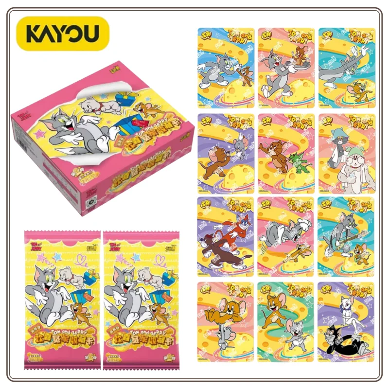 New In Stock KAYOU Tom and Jerry Collection Card Exquisite Craftsmanship Parallel Stills Card Children's Favorite Cartoon Gift