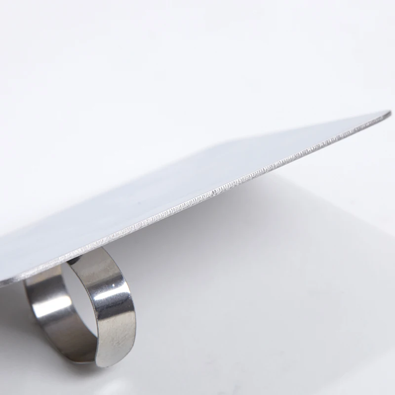 1PC Silver Stainless Steel Finger Ring Palette Portable Easy To Clean Makeup Cream Base Palette 7.5*5cm