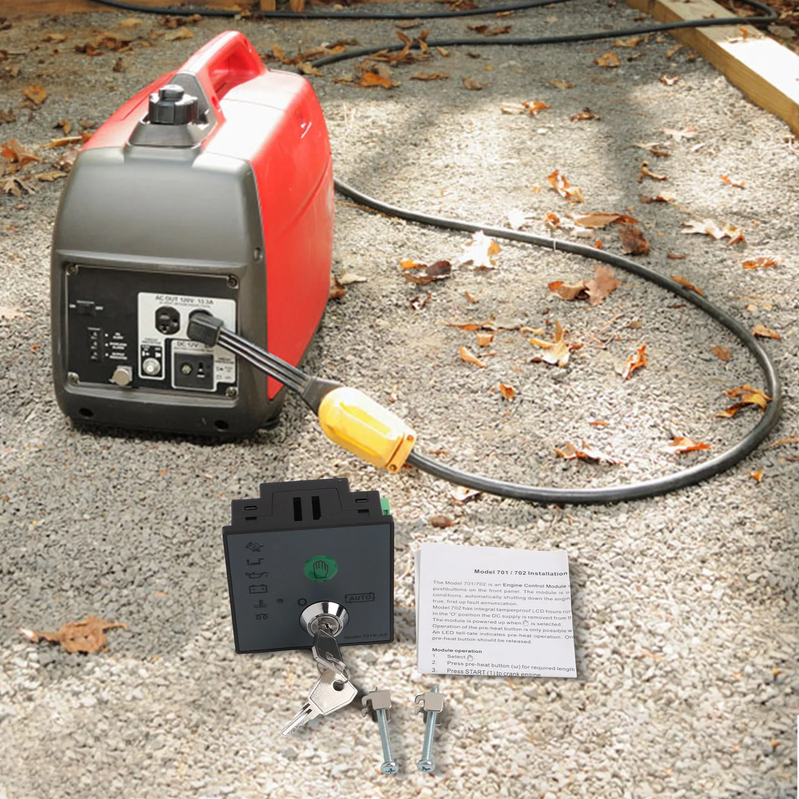 

Модуль DSE701AS, панель управления автоматическим запуском, 84 мм х 72 мм х 34,98 мм, защита от превышения скорости двигателя для безопасности двигателя