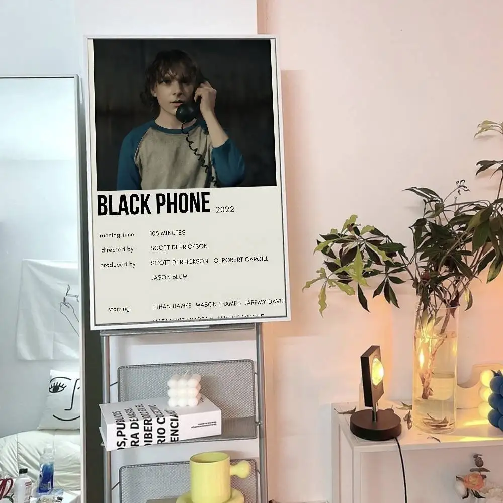 الهاتف الأسود أنيمي الملصقات لزجة ورق أبيض يطبع الملصقات الفنية Kawaii غرفة ديكور #6