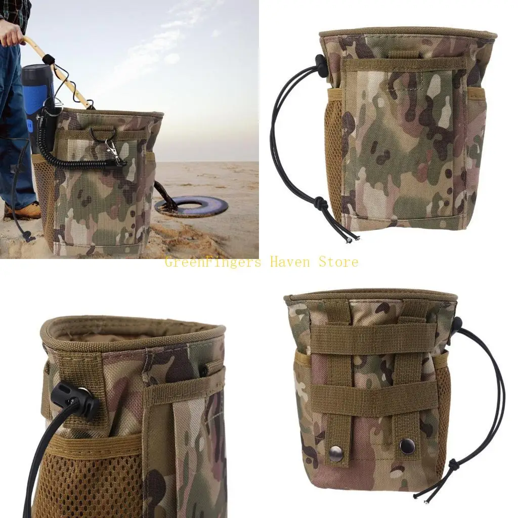 

F68D Metal Detector Bag Digger Supply Waist Detecting Luck Finds Recovery Bag