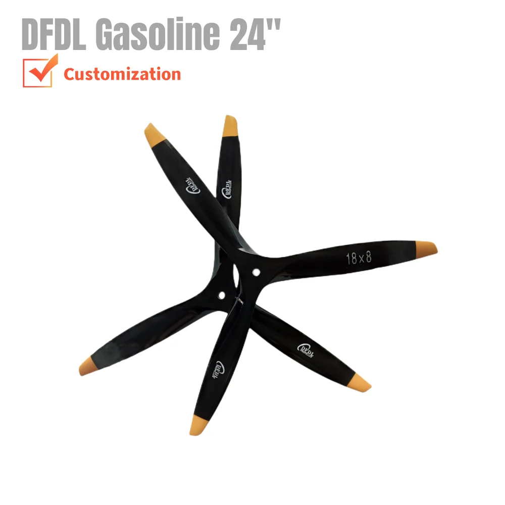 Gasoline engine three-blade propeller 24x8 24x10 24x12 24x14 model aircraft fixed wing beech propeller CW/CCW