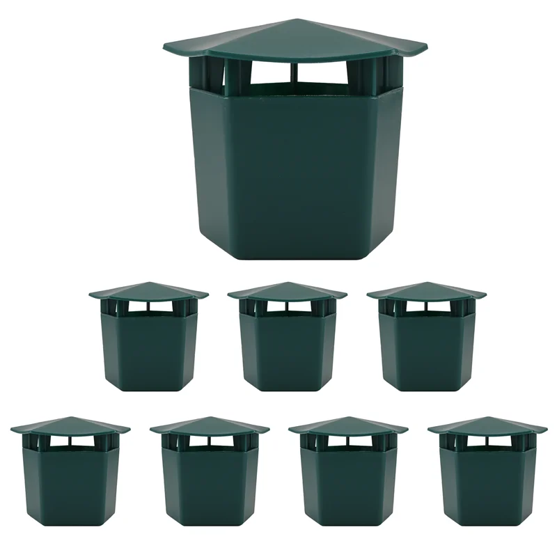 PORK-8 piezas de trampas para caracoles de cerveza ecológicas para atrapar lesmas, recogedor de caracoles, seguro para niños y mascotas