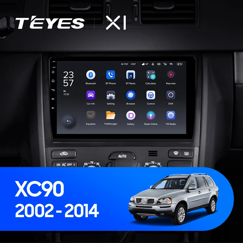 TEYES X1 For Volvo XC90 C 2002 - 2014 Car Radio Multimedia Video Player Navigation GPS Android 10 No 2din 2 din dvd