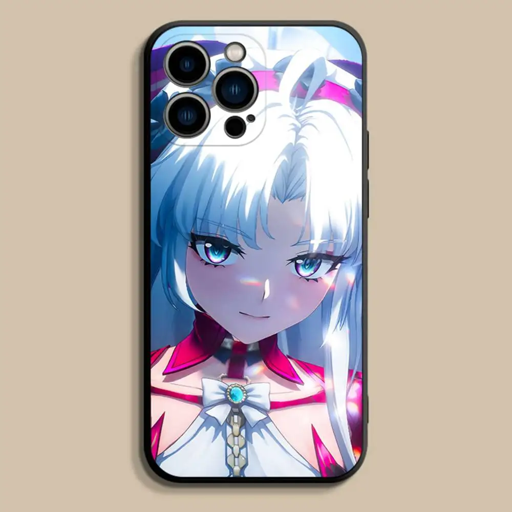 Casing HP Lucu C-Carlotta Wuthering Waves Untuk iPhone 17,16,15,14,13,12,Pro,Max,Plus,E,SE4,Air,Mini Hitam Bahan Lembut