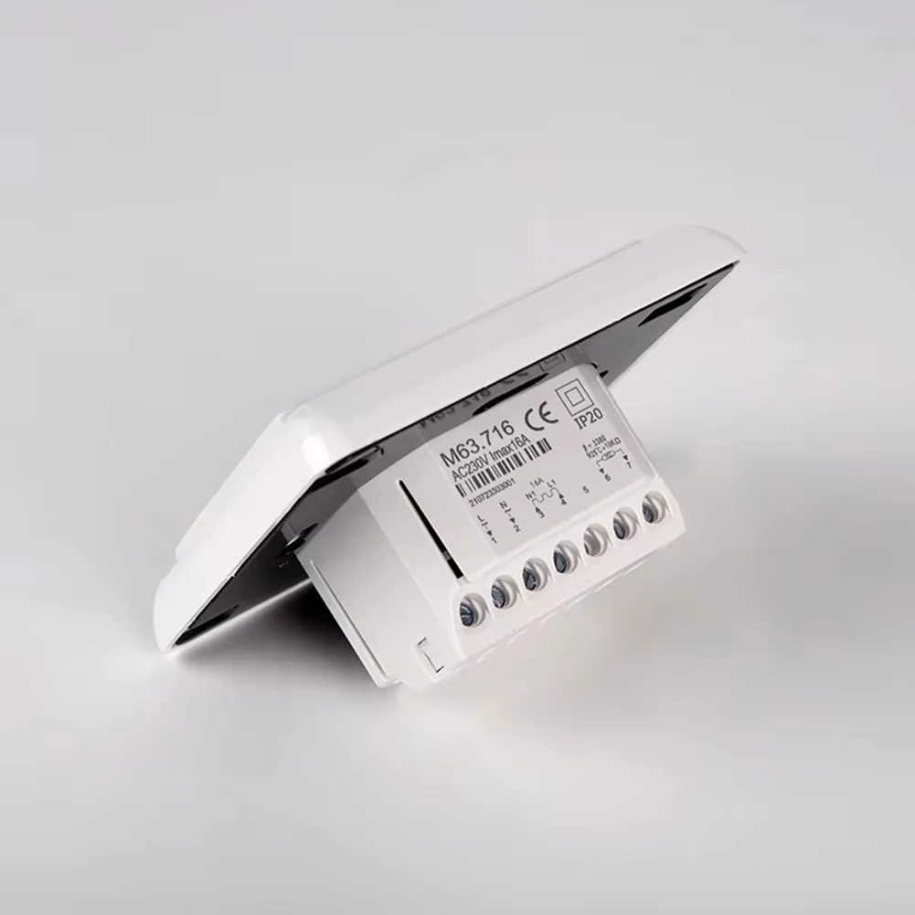 1pc Weekly Programmable Electric Floor Heating Thermostat Dual 16A Button Type For Home Room Temperature Controller