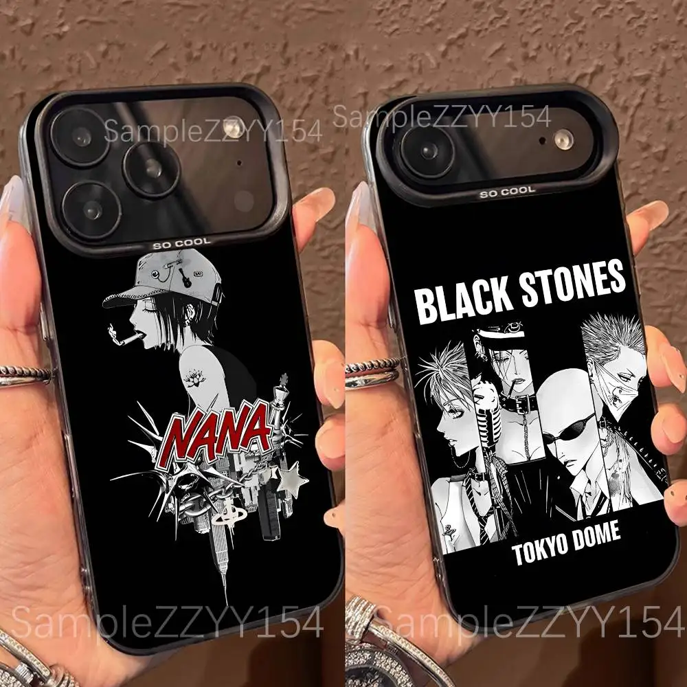 

NANA Anime Phone Case For IPhone 15,16,17,13,14,11,12,Pro,Max,Plus,E,Air,Mini Gray Matte Shockproof IMD Cover
