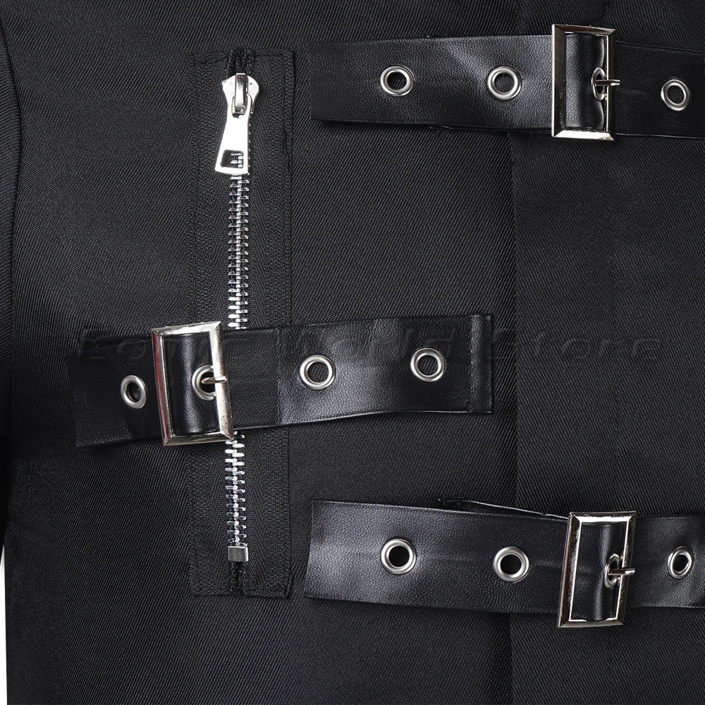 Michael Jackson cosplay Costume BAD Punk Jacket Black Slim BAD Jacket Costume Clothing hat set for Man Adore Stars Impersonator - view 5