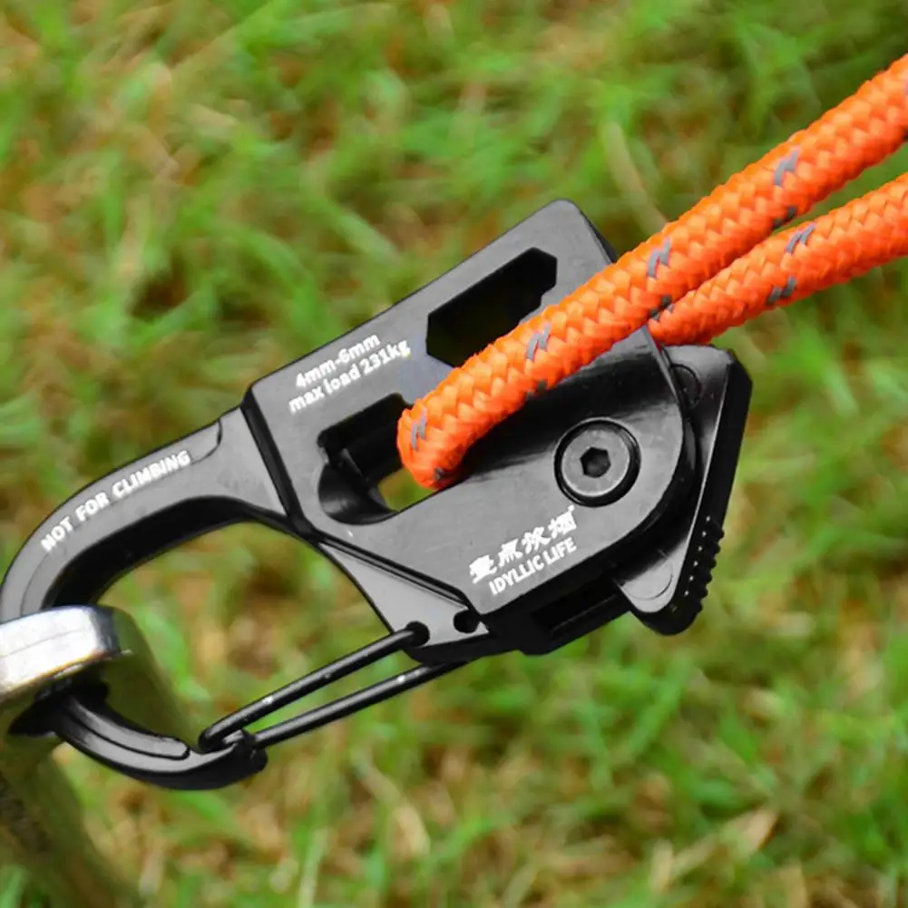 Camping Supplies Compact Size Portable Tent Rope Tensioner Universal Outdoor Equipment Tool for Easy Lanyard Adjustment