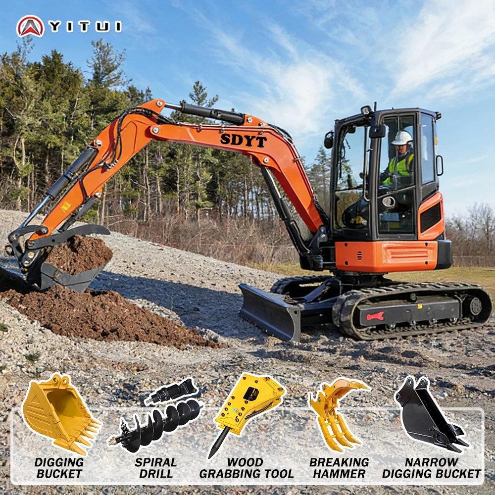 

2026 Mini Excavator Customized 3.5 Ton For Home With Extended Arm Garden Mini Digger Machine Ce/Epa Certified
