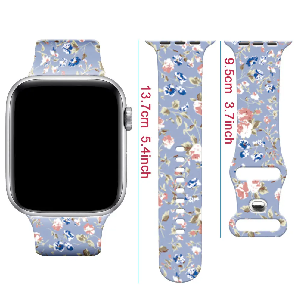 Silicone Band for Apple Watch Strap 49mm 45mm 41mm 44mm 40mm 42mm Adjustable Sport Bracelet iWatch Ultra Series 9 4 3 5 SE 6 7 8