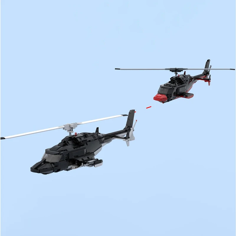 ทหารรุ่น Moc อาคารอิฐ Special Ops เฮลิคอปเตอร์ Air Wolf เทคโนโลยีบล็อกของขวัญของเล่นคริสต์มาส DIY ชุดประกอบ