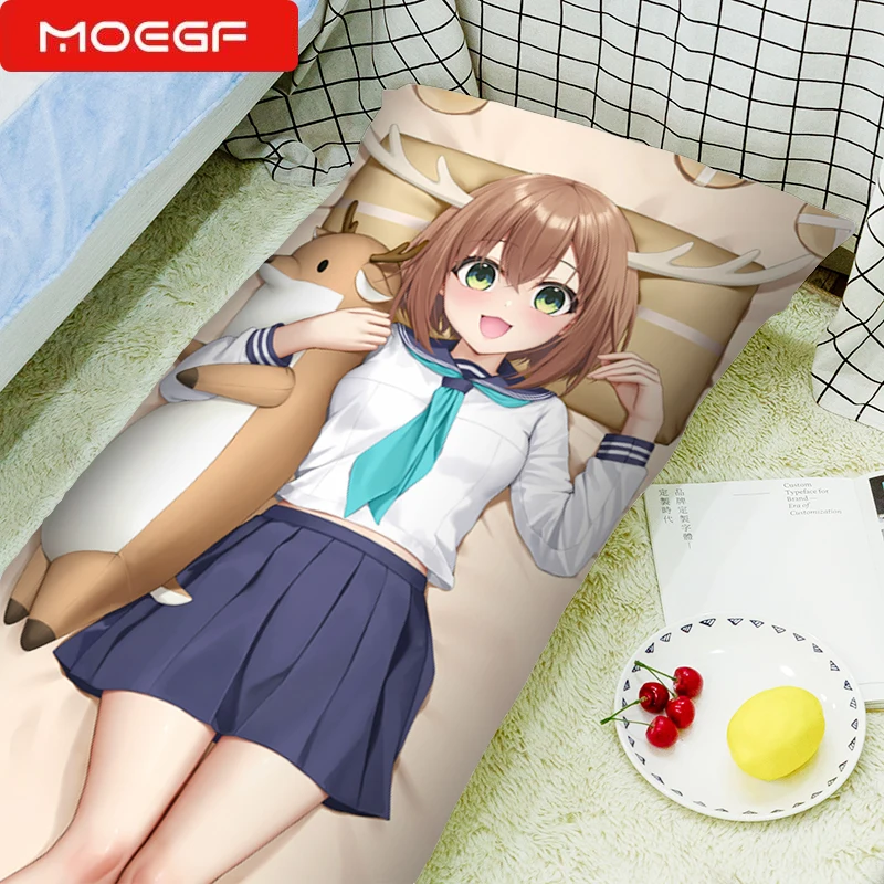 أنيمي صديقي الغزلان نوكوتان نوكو شيكانو Dakimakura غطاء الوجهين كامل وسادة للجسم غطاء أوتاكو المعانقة المخدة