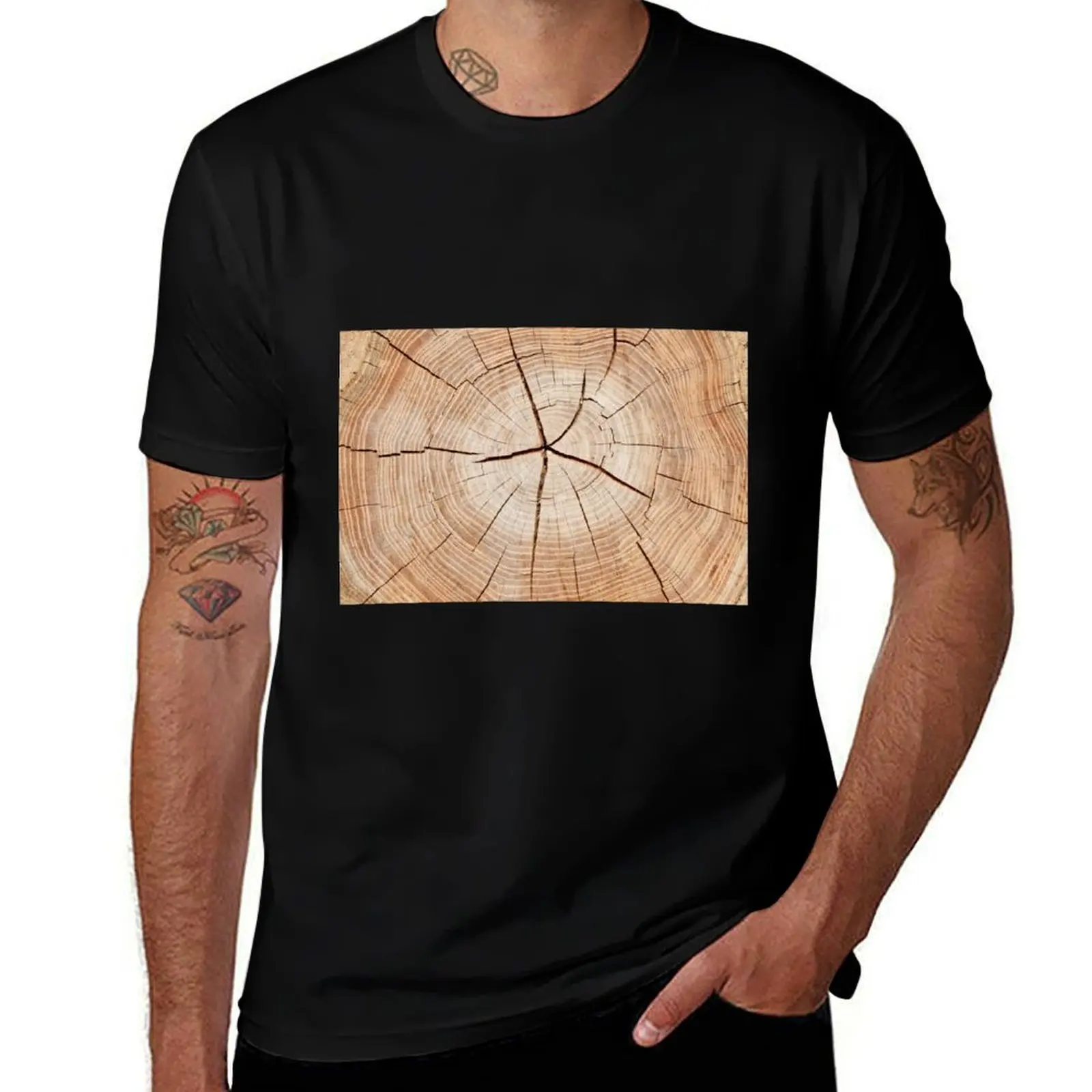 

Tree trunk cut in half T-Shirt essential t shirt man t shirts for men T-Shirt