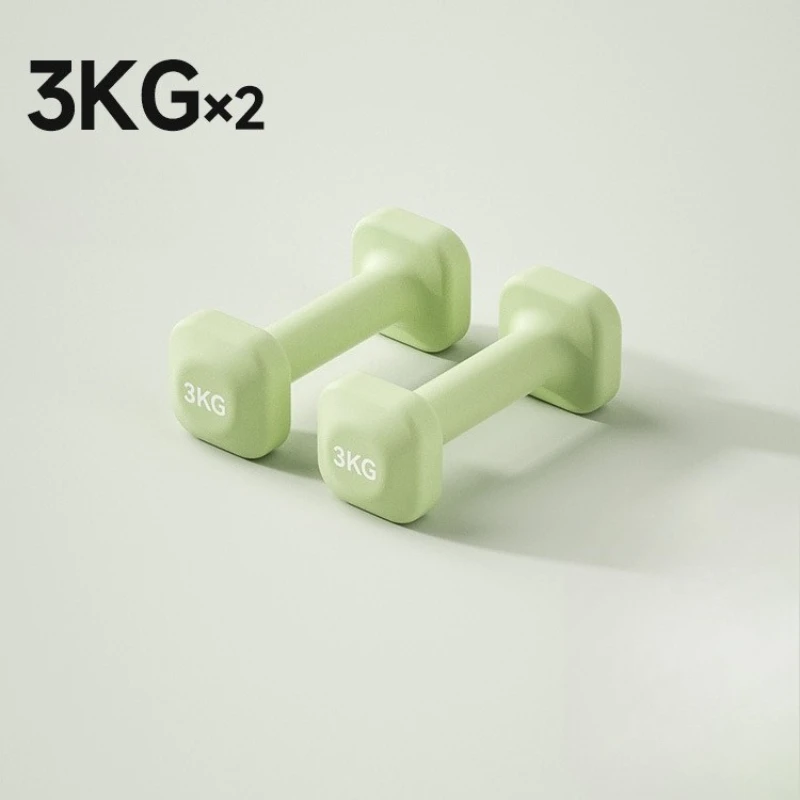 دمبل مربعة للنساء، معدات اللياقة البدنية المنزلية باللون الوردي مع تصميم غير قابل للانزلاق، مثالية لتشكيل الجسم بالكامل وتدريبات القوة #6