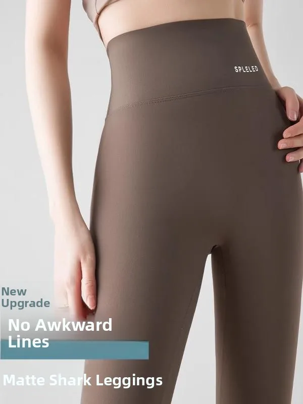 Comfortable Yoga Pants for ort Women Nine Points No Embarrassing Lines Spring Autumn New Sle Ladies ark Pants Base Layer