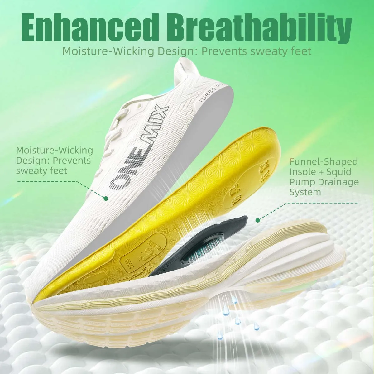 ONEMIX 2026 New Cushion Sneakers Running Shoes for Men mesh Breathable Walking Training Fitness Jogging Shoes Women Jump rope