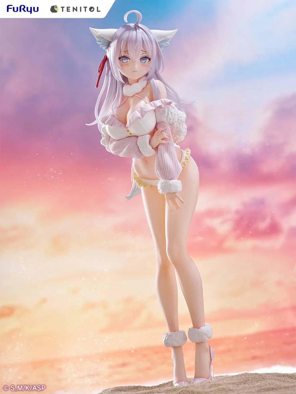 In Stock Original Furyu Tenitol Alya Sometimes Hides Her Feelings In Russian Alya Alisa White Fox Ver. Animation Beauty Figures
