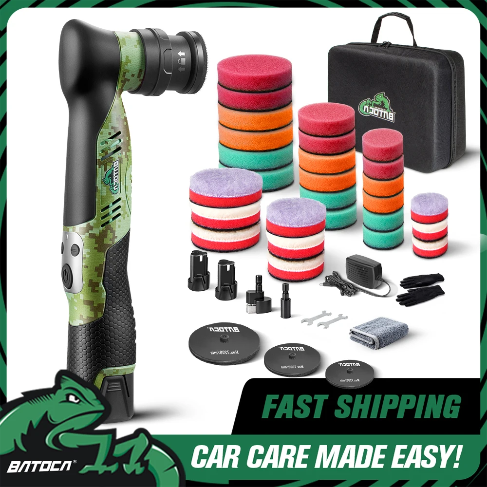 

Новая беспроводная мини-полировальная машинка BATOCA S5 3-в-1 (0/3/12 мм) для детейлинга автомобилей с ЖК-дисплеем скорости и набором инструментов для граффити