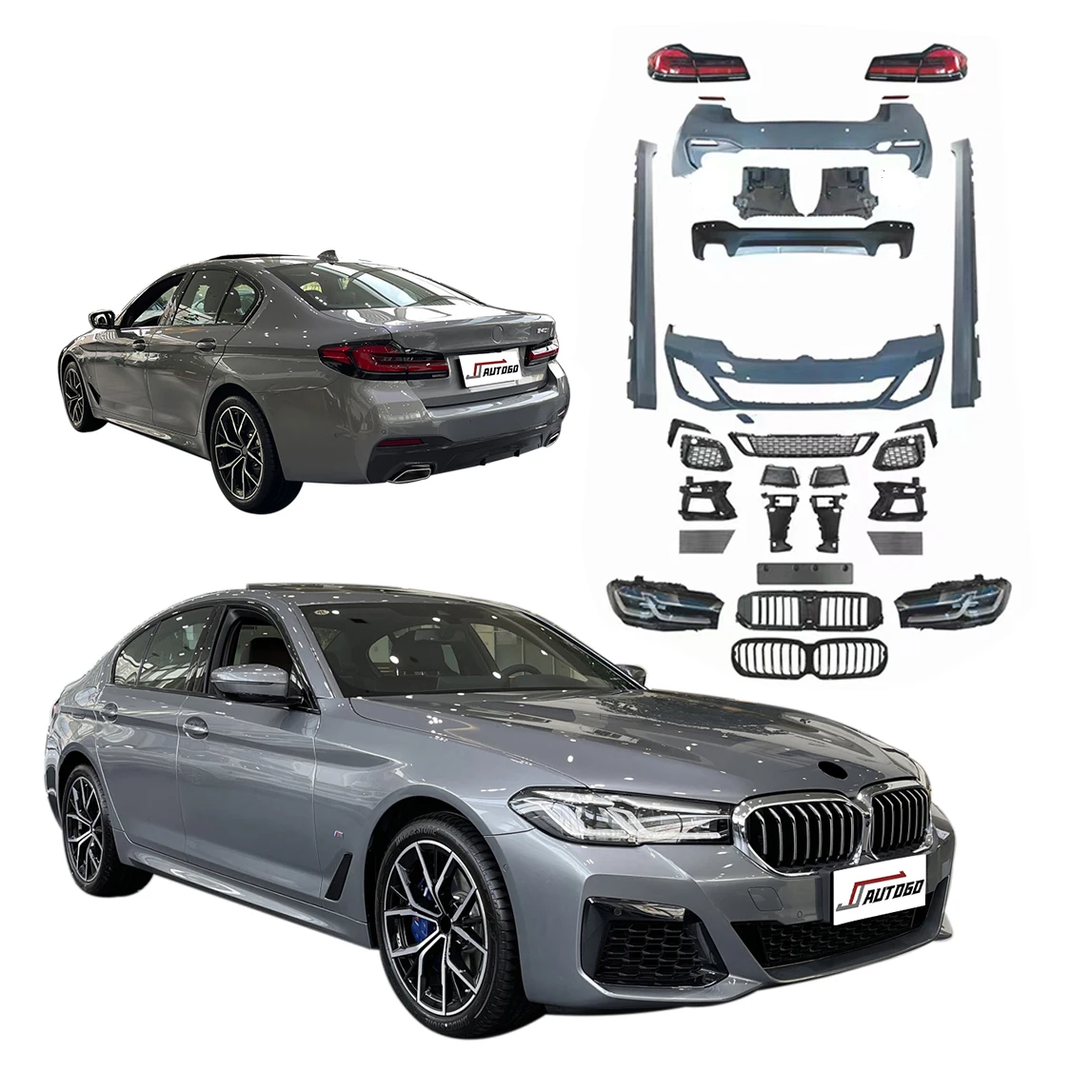 

Заводская горячая распродажа кузова для BMW 5 серии 525i 528i 530i 535i 540i 550i G30 2018-2020 Обновление до 2021+ LCI M-Power MT Style