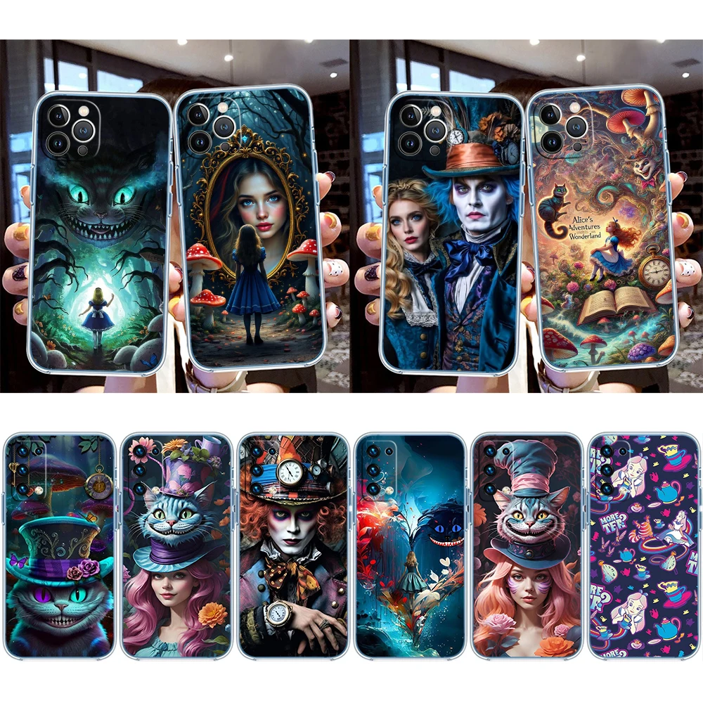 Alice Cat Princess Transparent Phone Case for Motorola G40 G04 G05 One Ace Action  Fusion Plus Hyper Macro Vision Zoom view 3