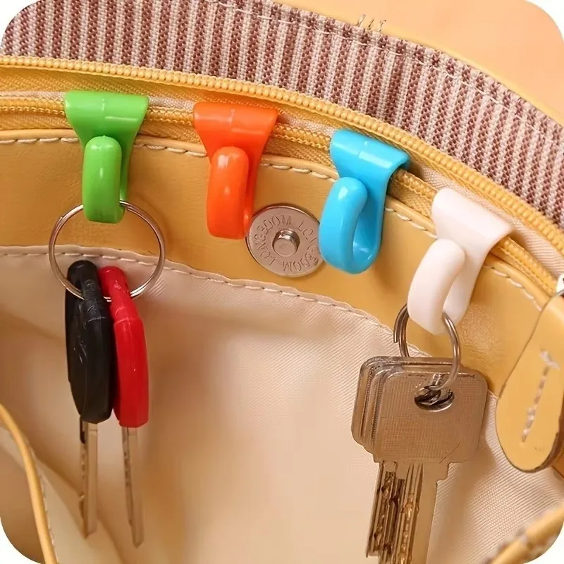 Schlüsselklammern, Plastiktütenhaken, Schlüsselklammern, Schlüsselhalter, Hakenordner für Geldbörse, Handtaschen, Rucksäcke
