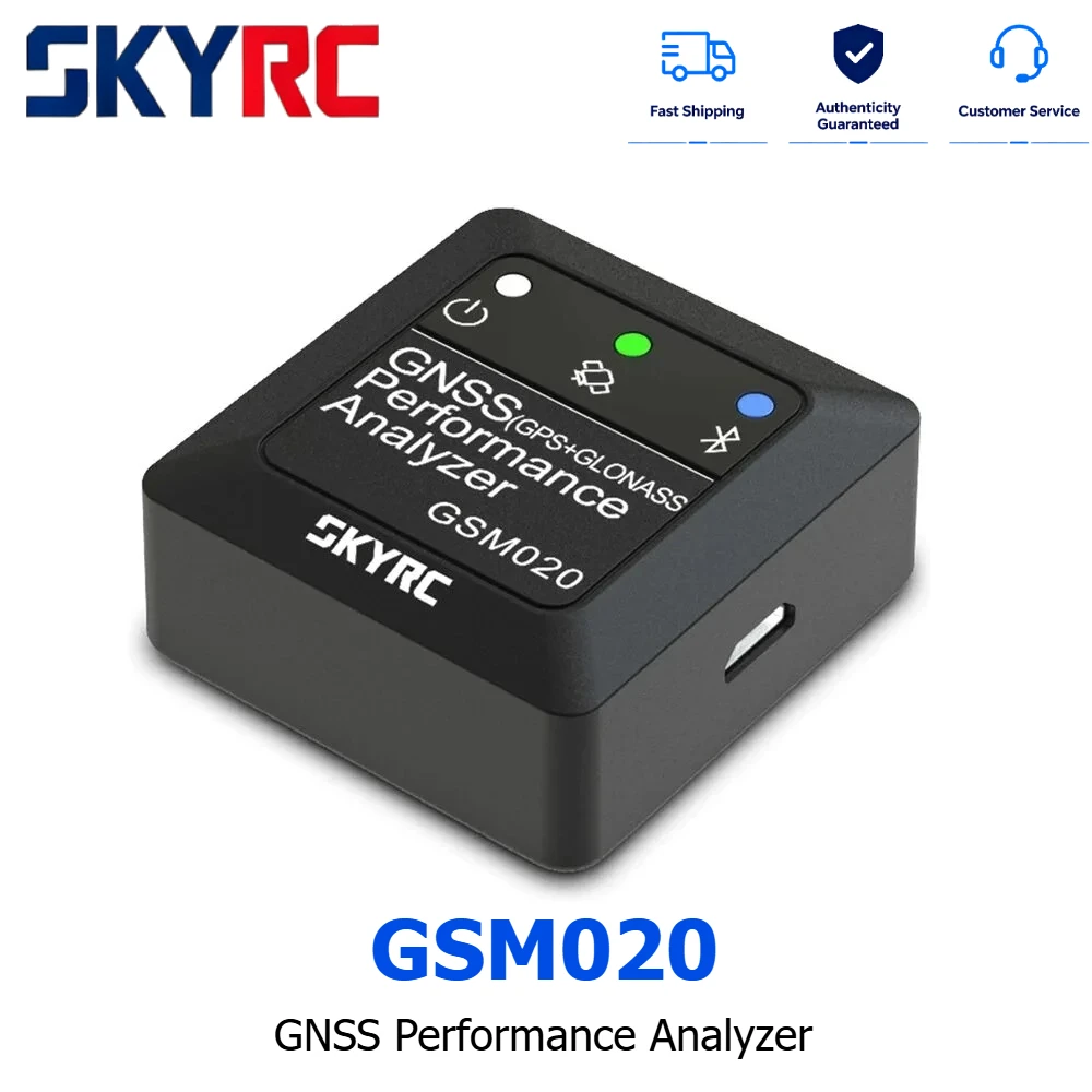 SKYRC GSM020 GNSS Performance Analyzer Power Bluetooth APP GPS Speed Meter for RC Drones FPV Car Helicopter Models