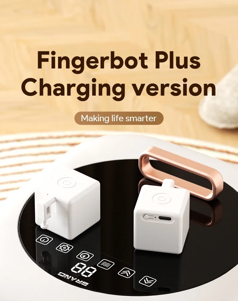 Nowy Tuya Bluetooth Smart Touch Fingerbot Plus Smart Clicker USB Charge Switch przycisk pchacz ramię Fingerbot wsparcie Google Alexa