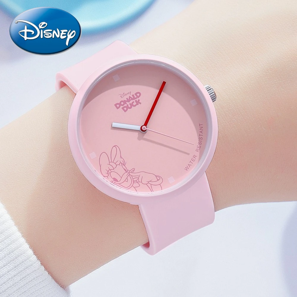 Disney Donald Duck Cartoon Fashion Pop Calendar Quartz Watch Cute Kids Clock Gift With Box Boy Relogio Masculino