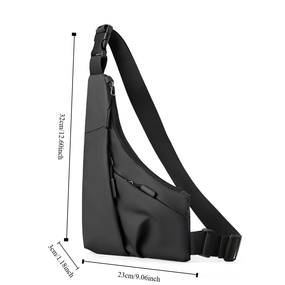 Solid Color Nylon Bag Trendy Waterproof Nylon Fashion Bag Versatile Waist Bag for Everyday Use