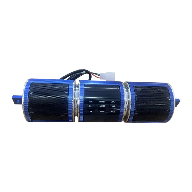 

AC54-Motorcycle MP3 Audio Speaker Water Motorbike Stereo FM Radio AUX USB TF Card Bluetooth MP3 Motorcycles Speaker